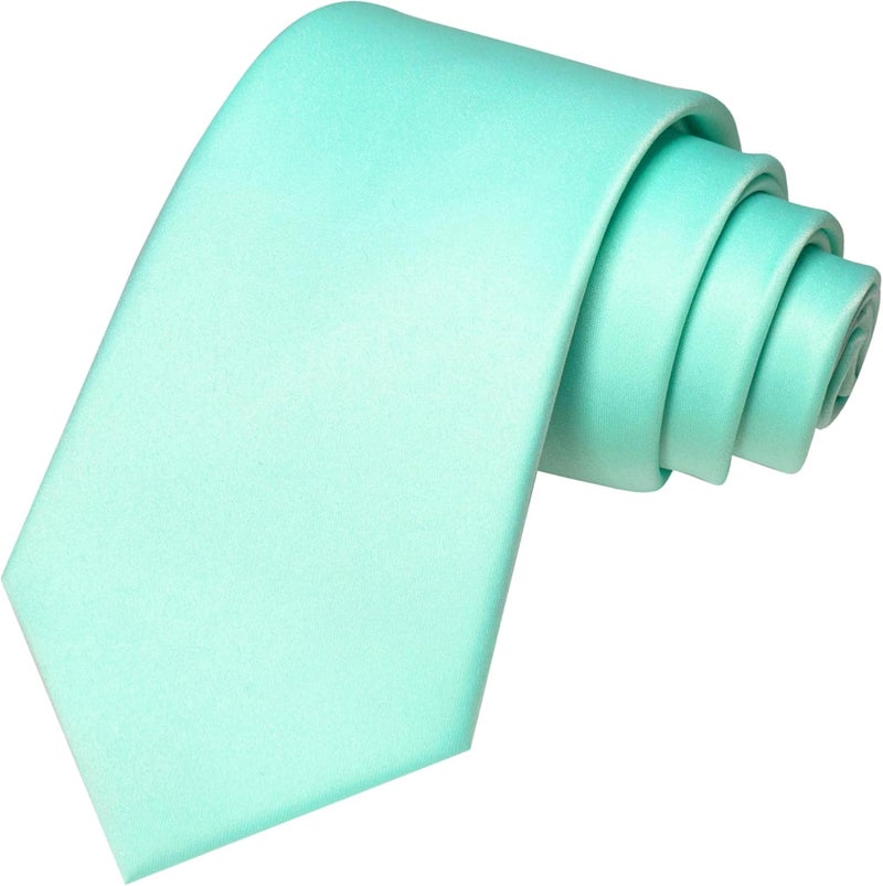 RBOCOTT Solid Color Tie and Pocket Square Hankerchief with Lapel Pin Set for Men - Image 4